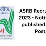 ASRB Recruitment 2023