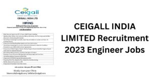 CEIGALL INDIA LIMITED Recruitment 2023 Engineer Jobs
