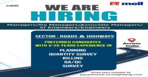 MEIL Recruitment 2023 Various Jobs In Highway Projects