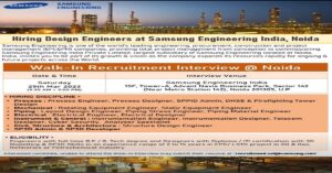 Samsung Engineering Recruitment 2023 Walk-In Interview