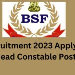 BSF Recruitment 2023 Apply Online 247 Head Constable Posts