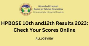 HPBOSE 10th and 12th Results 2023