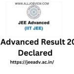 JEE Advanced Result 2023 Declared