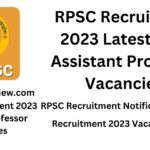 RPSC Recruitment Assistant Professor Vacancies RPSC Recruitment 2023 Assistant Professor Vacancies RPSC Recruitment 2023 Latest 1913 Assistant Professor Vacancies RPSC Recruitment 2023 Assistant Professor Vacancies RPSC Recruitment Notification
