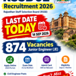 RSSB JE Recruitment 2026